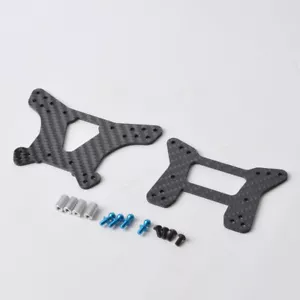 Torre de choque/amortiguador delantero/trasero de carbono para Tamiya Top Force EVO. - Imagen 1 de 8