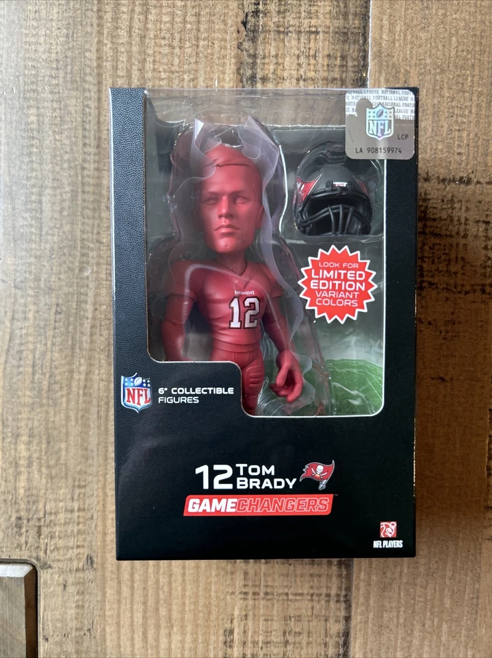 TOM BRADY 2023 EXCITE GAME CHANGERS RED JERSEY 6" FIGURE TAMPA BAY BUCCANEERS