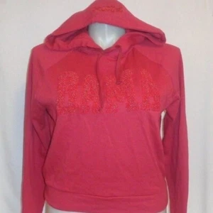 Victoria's Secret ROSA S Sudadera corta con capucha Top Rojo Bordado BAMA Alabama - Imagen 1 de 4