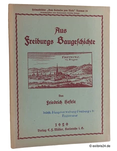 Friedrich Hefele: De la historia de la construcción de Friburgo | Editorial C. F. Müller - Imagen 1 de 4