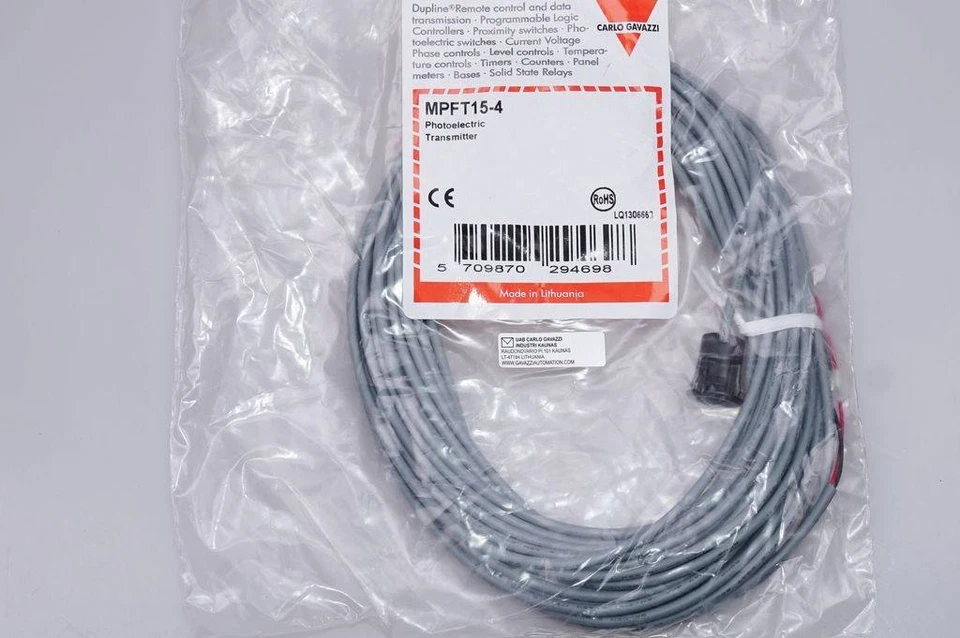 CARLO GAVAZZI MPFT15-4 Einweglichtschranke Sender OVP, NEU