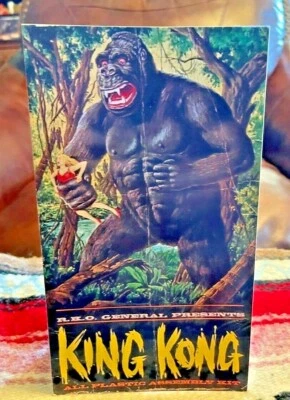 King Kong Aurora Model Kit Repro.Box Top Tabletop Standee - Image 1 of 2