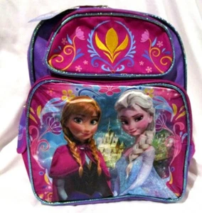 Frozen Anna Elsa Satin 12" Backpack with 2 Main Zipper Compartment-Brand New! - Picture 1 of 1