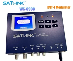 SATLINK WS-6990 1 Route DVB-T modulator AV+ HDMI COFDM modulation H.264 MPEG-4 - Zdjęcie 1 z 12