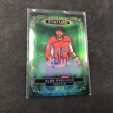 ALEX OVECHKIN Rookie Green 35/50 Auto 2022-23 Upper Deck Stature Hockey BK