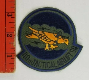 Vintage 40th Tactical Airlift Squadron Air Force Military Patch - Picture 1 of 2