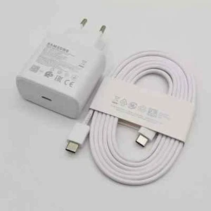 SAMSUNG Original Chargeur Super Rapide 45W 1m80 BLANC USB-C - Galaxy S23/S24/S25 - Photo 1/6