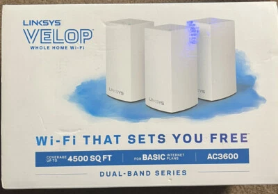 Linksys Velop AC3600 Wireless System - 3 Pieces - - Image 1 of 4