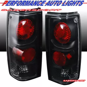 Juego de pares de luces traseras negras para camioneta Chevy S10 1982-1993 GMC Sonoma - Imagen 1 de 2