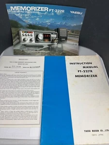 YAESU FT-227R MEMORIZER INSTRUCTION MANUAL , BROCHURE, WARRANTY CARD CIRCUIT D - Zdjęcie 1 z 8
