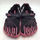Womens Fila  Skele-toes Shoes Size 5 Black/ Pink (23cm) (3PK001EX-027) Ex cond.