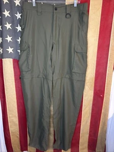 BSA Boy Scouts Cargo Pants Men’s Medium Green Convertible Switchback 7966 - Picture 1 of 11