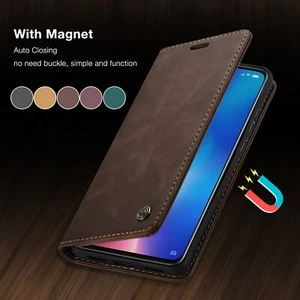 CaseMe Luxury Retro Magnetic PU Leather Case Wallet Flip Cover For Xiaomi Redmi - Picture 1 of 16