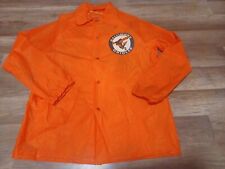 Rare Vintage SGA 80's MLB Baltimore Orioles Orange Rain Jacket Unisex Large