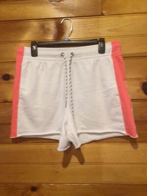 Calvin Klein Performance White/ Pink Athletic Drawstring Shorts Women's Large - Image 1 of 4