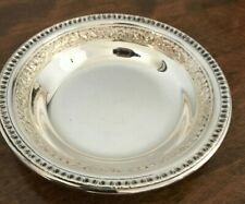 REED & BARTON #1201 Silverplate Candy Dish: Ring of Scrolls 6” Bowl
