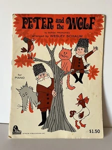 Vintage Klavier Notenbuch Peter und der Wolf USA 1964 - Bild 1 von 11