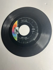 Vintage vinyl VIKKI CARR It Must Be Him / That's All 7" 45 rpm Single TESTED - Picture 1 of 4