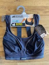 Ex FaMouS Store Sports Bra Ultimate Support Non Wire Crop Black