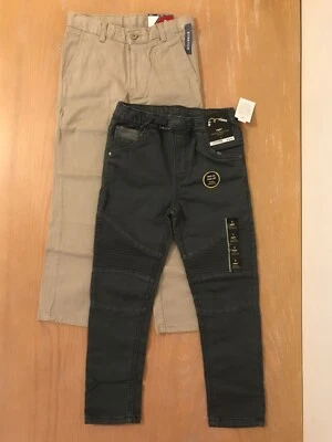 全新! Izod & Art Class 男孩裤子套装 2 1 灰色,1 卡其色 7 码 — 第 1/4 张图片