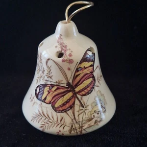 Vintage Lownds Pateman Bell Shaped Ceramic Pomander "Butterfly" - Picture 1 of 4