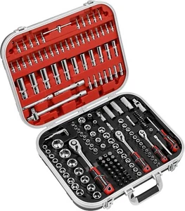 Juego de herramientas de zócalo, trinquete y brocas de destornillador Sealey 172 piezas 1/4", 3/8", 1/2", AK7981 - Imagen 1 de 9