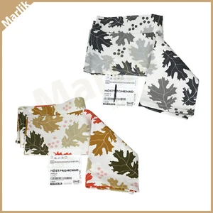 Set of 2 Ikea HOSTPROMENAD Placemat 14x18" Leaf Fall Pattern 100% Cotton, NEW - Picture 1 of 5