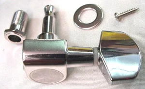 SET OF CHROME DIECAST MACHINEHEADS FOR GUITAR - TUNERS - Picture 1 of 3