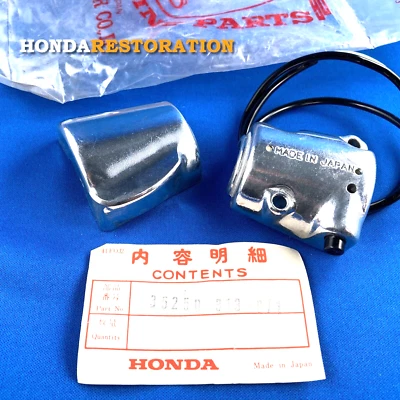 INTERRUPTOR LATERAL IZQUIERDO HONDA SL175 1970 SL175K1 1971 35250-313-671, BOTÓN BOCINA Foto 1 de 3
