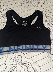 Nfinity Cheer Sport’s BH schwarz blau Buchstabe NFINITY GUC Damen XS - Bild 1 von 2