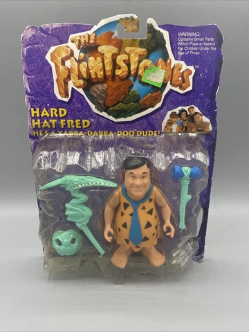 The Flinstones Movie Hard Hat Fred Collectible Vintage 1993 Figure - NEW Cover
