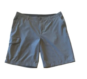 Columbia Men's 34 Gray Eaglecrest Shorts 10" Inseam Cargo Pocket - Picture 1 of 5