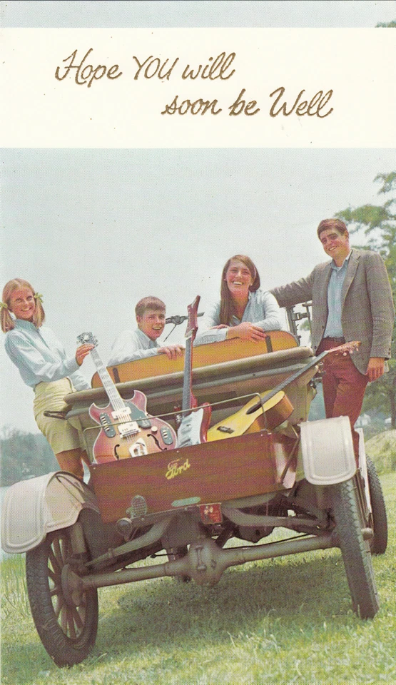 Get Well Soon Speedy Recovery Vintage Greeting Card His or Hers Male Female  - Image 1 of 1