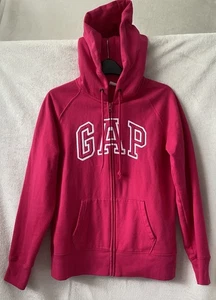 Women’s Pink GAP Hoodie full zip closure jacket uk size small 8/10 - Picture 1 of 5