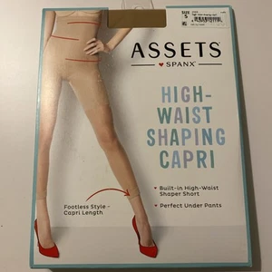ASSETS by SPANX size 5 Nude High-Waist Shaping Capri Style 268B NWT - Picture 1 of 4