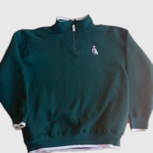 Time Square Sweatshirt Green Cotton Blend Pullover XL 3/4 Zip SEDONA Jacket - Picture 1 of 9