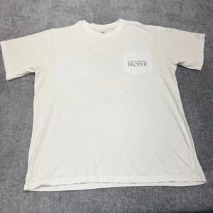 T-shirt Southern Proper casual uomo taglia media bianca con taschino 100% cotone - Foto 1 di 6