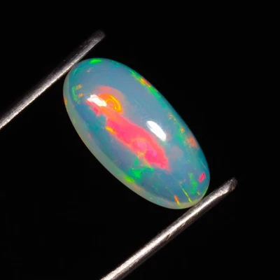 Natura Welo Fire Opal, Ethiopian White Opal, Cabochon For Jewelry Making 4.70 CT - Image 1 of 4