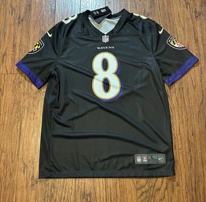 Nike Lamar Jackson Jersey Mens Large Black On Field Baltimore Ravens Football - Picture 1 of 8