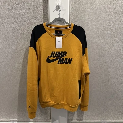 Jordan Jump man Fleece Crew Orange Sweatshirt DJ0240-738 - Men's large - Image 1 of 4