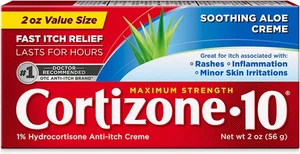 Cortizone-10 Maximum Strength Soothing Aloe Itch Relief Cream, 1% Hydrocortisone - Picture 1 of 8