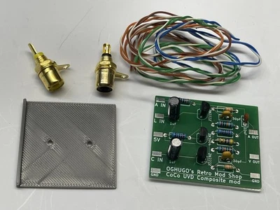 Controlador de video universal (UVD) Tandy Coco color computadora video compuesto audio PCB Foto 1 de 4