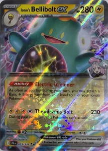 Juego de cartas coleccionables Pokémon Iono's Bellibolt ex - 053/159 053/159 Holofoil SV09: Journey - Imagen 1 de 2