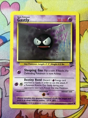 Gastly 75/130 Pokemon Base Set 2 LP - Image 1 of 2