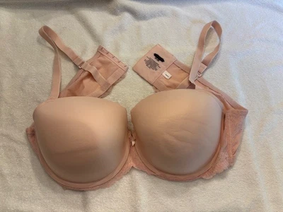(NWOT) Torrid женщин мягкий розовый сексуальный твердый и кружевной 4 крюк бюстгальтер размер 44DD - Изображение 1 из 2