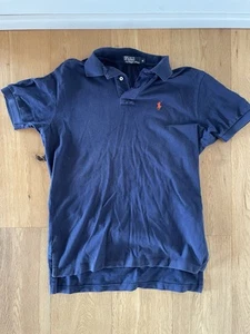 Vintage Ralph Lauren Poloshirt Dunkelblau 100% Authentisch (M) - Bild 1 von 7