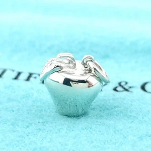 Tiffany & Co. 925 Sterling Silver Apple Pendant Charm - Picture 1 of 5