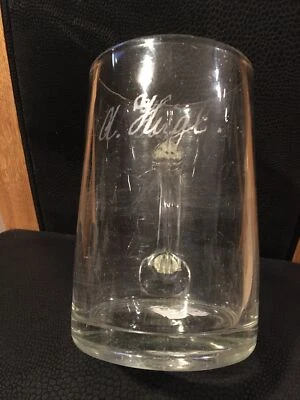 Ancienne Chope A Biere Gravée Alsace Art Populaire Xix Eme  - Photo 1/4