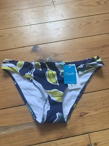 New Chantelle Paris Swimwear Collection Blue Floral Bikini Bottoms UK XS EUR 36 - Picture 1 of 8