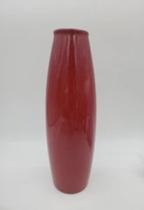Scheurich Amano Vase 11.75"H Oxblood Red Torpedo Germany Pier 1 Signed - Picture 1 of 7